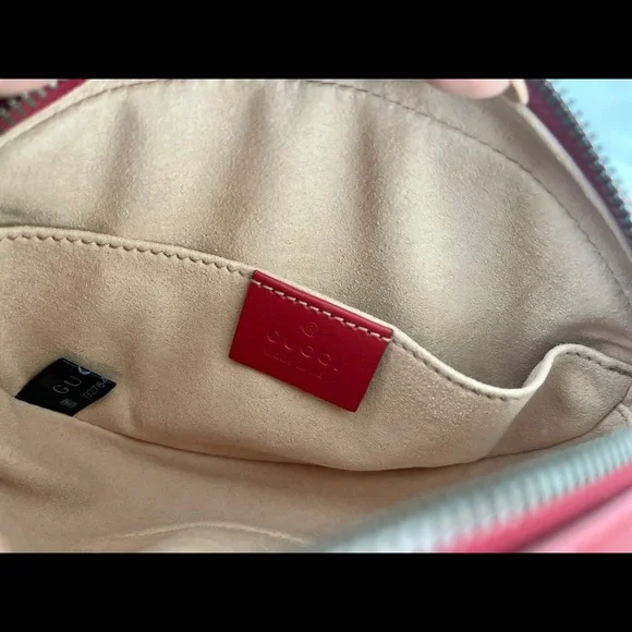 GUCCI Calfskin Matelasse GG Marmont Belt Bag - Picture 9 of 11